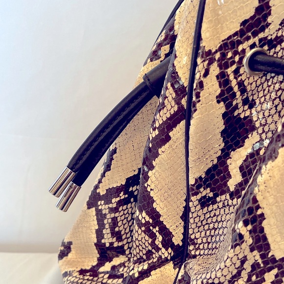 Donald J. Pliner Medium Size Snake Skin (Embossed) Bag - Picture 6 of 16